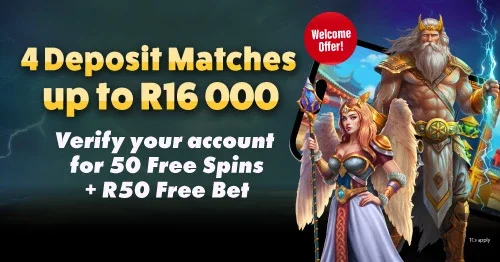 R50 Free Bet and 50 Free Spins at Gbets R50 Free Bet and 50 Free Spins at Gbets