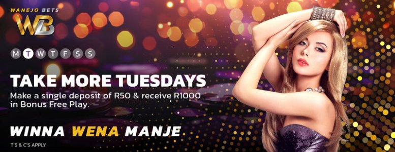 Wanejo Bets Deposit R50 Get R1000 Free Play