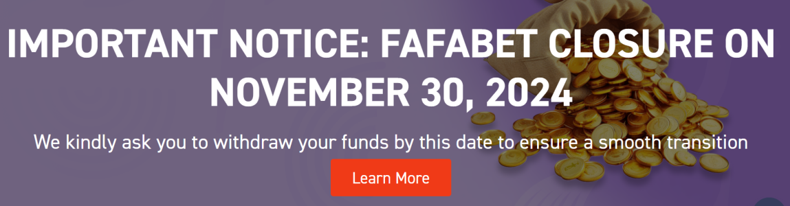 Fafabet South Africa Closure