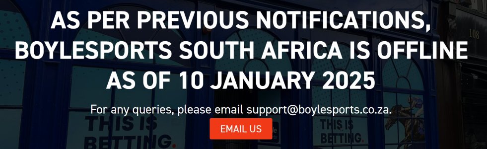 Boylesports Leaves South Africa